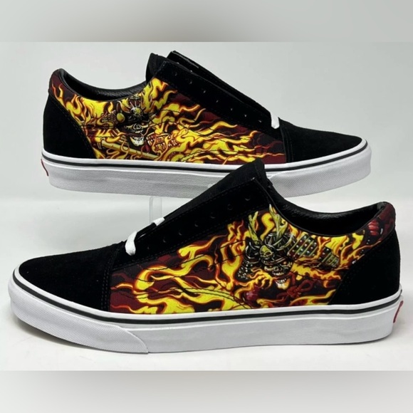 Vans Other - NWT New Vans Old Skool Samurai Flames 🔥 Shoes Size 9